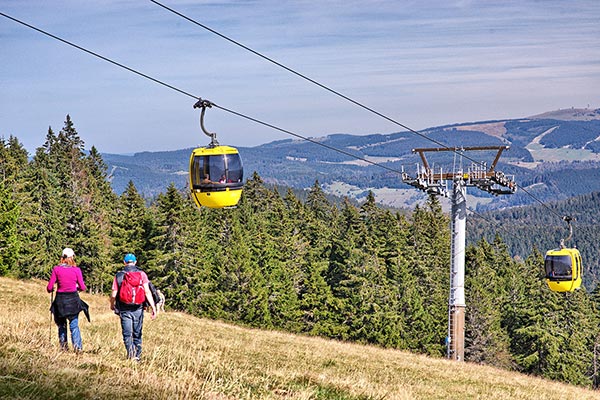 Mit der Seilbahn auf den Belchen